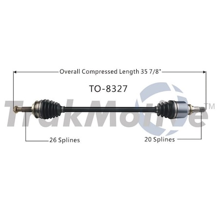 Cv Axle Shaft,To-8327